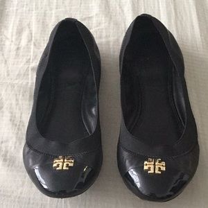 Tory Burch Jolie flats. Black. Size 8